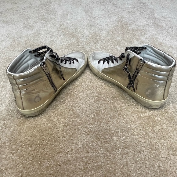 Golden Goose slide sneakers- size 39- cheetah laces with silver sparkles - Picture 2 of 6